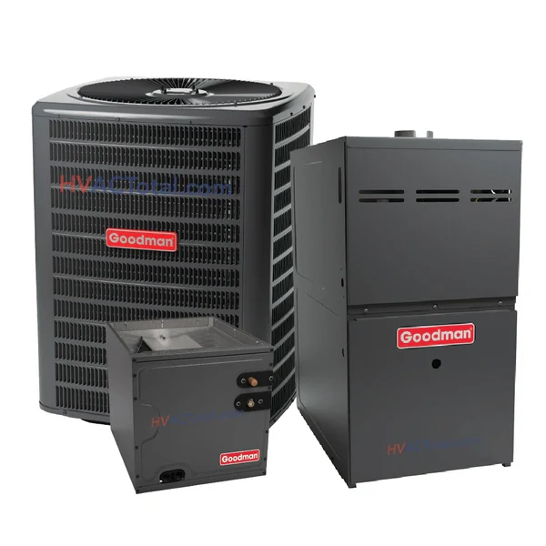 2.5 Ton 15.2 SEER 2 R-32 80,000 BTU 80% AFEU Goodman Dual Fuel System - Upflow GLZS4BA3010 CAPTA3626C3 GR9T800805CN