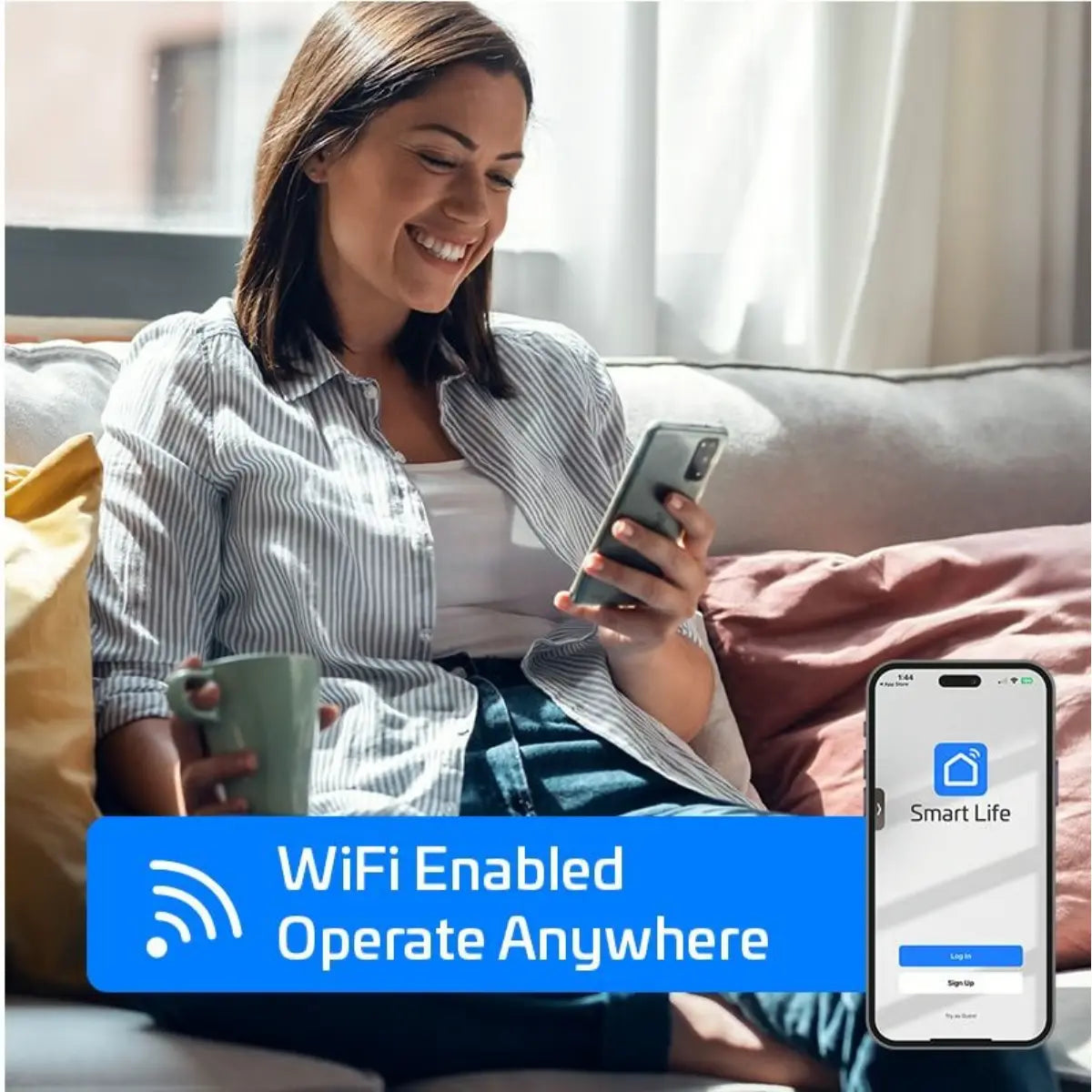 ACiQ Essentials 36,000 BTU 17 SEER2 230V Single Zone Wall Mount Mini Split Heat Pump System - R32 ACIQ-KE36Z-HP230B ACIQ-KE36W-W-HP230B Wifi