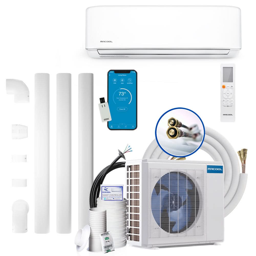 MrCool DIY 4th Generation E Star 24k BTU Ductless Mini-Split Heat Pump Complete System 208-230V/60H