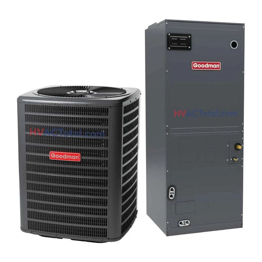 1.5 Ton 15.2 SEER2 Goodman R32 Heat Pump Split System GLZS5BA1810 / AMST24BU1300