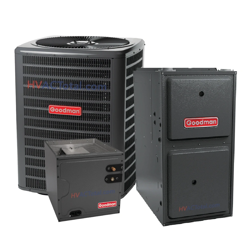 1.5 Ton 14.5 SEER2 R-32 80,000 Btu 96% Afue Goodman Dual Fuel System - Upflow GLZS4BA1810 / CAPTA3022B3 / GR9S960803BN