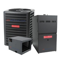 1.5 Ton 15.2 SEER2 R-32 60,000 Btu 80% Afue Goodman Dual Fuel System - Horizontal GLZS4BA1810 / CHPTA2426B3 / GR9S800603BN