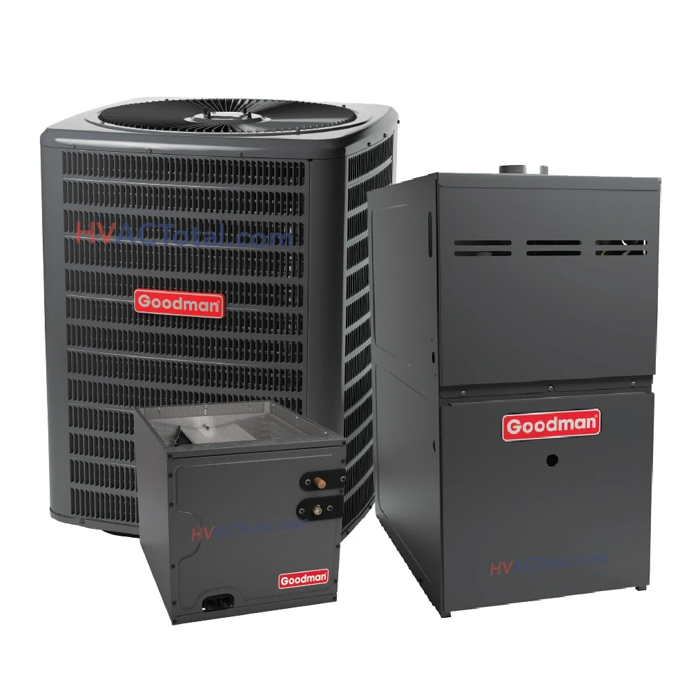 1.5 Ton 15.2 SEER2 R-32 80,000 Btu 80% Afue Goodman Dual Fuel System - Upflow GLZS4BA1810 / CAPTA3022B3 / GR9T800803BN