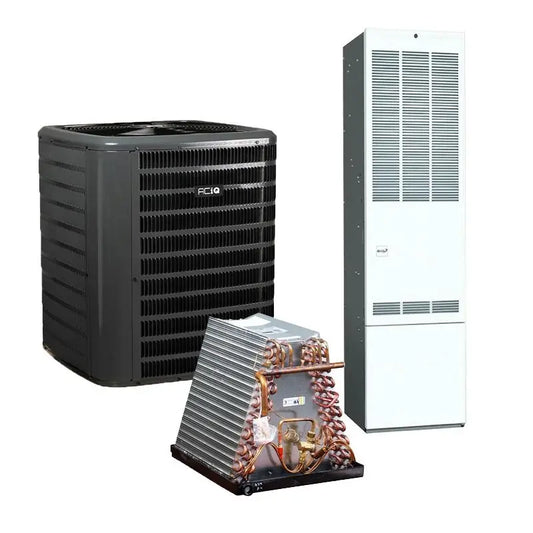 2.5 Ton 13.4 SEER2 80% AFUE 56,000 BTU Mobile Home Air Conditioner and Gas Furnace System with Coil, R32 AQ-GLXS3BN3010 / ACiQ-MH36BU3VYEC / MG1E-B056F1ABM1