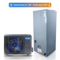 ACiQ 1.5 Ton 19 SEER2 High Efficiency Extreme Multi-positional Inverter R454B Heat Pump Split System - 17.5" Wide