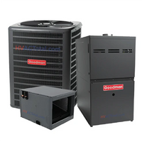 2 Ton 15.2 SEER 2 R-32 80,000 BTU 80% AFEU Goodman Dual Fuel System - Horizontal GLZS4BA2410  CHPTA3026B3  GR9T800803BN