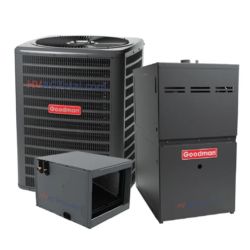3.5 Ton 15.2 SEER 2 R-32 80,000 BTU 80% AFEU Goodman Dual Fuel System - Horizontal GLZS4BA4210  CHPTA4230C3  GR9S800804CN