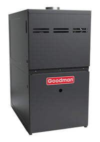 Goodman 100,000 BTU 80% Two Stage Gas Furnace, Upflow/Horizontal, 21" Wide