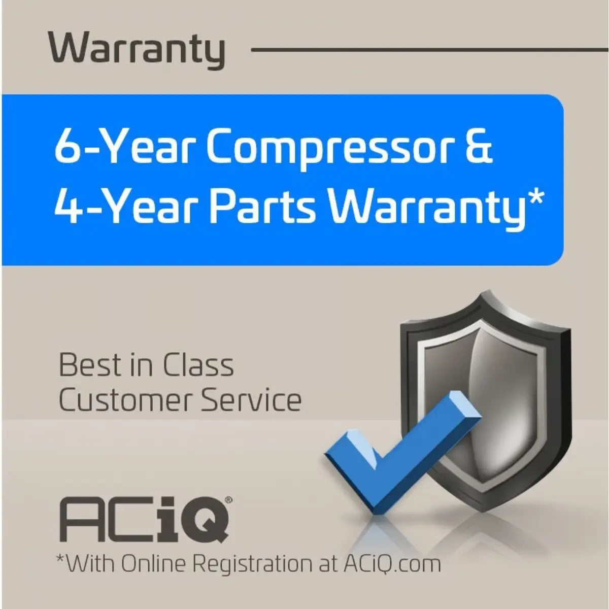 ACiQ Essentials 18,000 BTU 17 SEER2 230V Single Zone Wall Mount Mini Split Heat Pump System - R32 ACIQ-KE18Z-HP230B  ACIQ-KE18W-W-HP230B Warranty