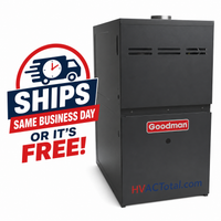 Goodman 60,000 BTU 80% Single Stage Gas Furnace, Upflow/Horizontal - 14" wide