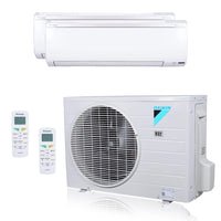 Daikin MXM Series 24000 BTU 20.6 SEER2 2 Zone R32 Ductless Mini Split Heat Pump System - 9K+15K 3MXM24AVJU9 / FTXV09AVJU9 / FTXV15AVJU9