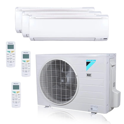Daikin MXM Series 24000 BTU 20.6 SEER2 3 Zone R32 Ductless Mini Split Heat Pump System - 9K+9K+9K 3MXM24AVJU9 / FTXV09AVJU9 / FTXV09AVJU9 / FTXV09AVJU9
