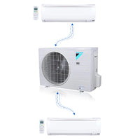Daikin MXM Series 36000 BTU 20.6 SEER2 2 Zone R32 Ductless Mini Split Heat Pump System - 24K+24K
