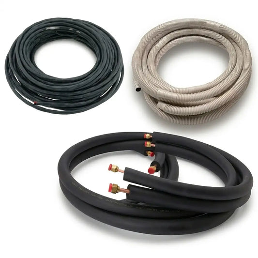 15 Ft Line Set + Ductless Mini Split Installation Kit for 9K & 12K BTU Systems