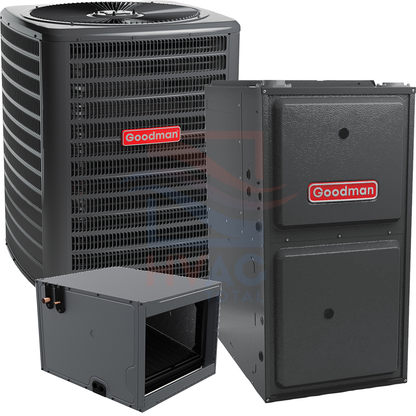 Goodman 4 Ton 14.3 SEER2 96% AFUE 120,000 BTU Gas Furnace and Heat Pump System - Upflow/ Horizontal