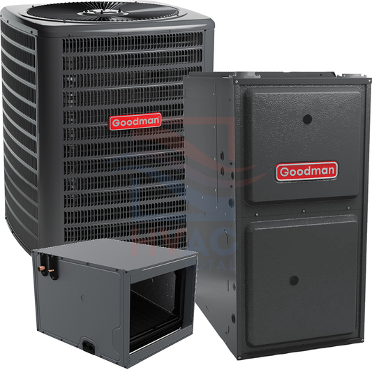 Goodman 4 Ton 14.3 SEER2 96% AFUE 120,000 BTU Gas Furnace and Heat Pump System - Upflow/ Horizontal