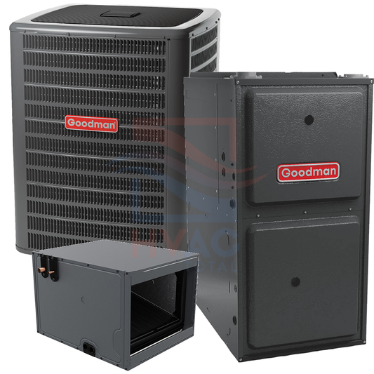 Goodman 2 Ton 14.5 SEER2 96% AFUE 60,000 BTU Gas Furnace and Heat Pump System -Downflow/ Horizontal