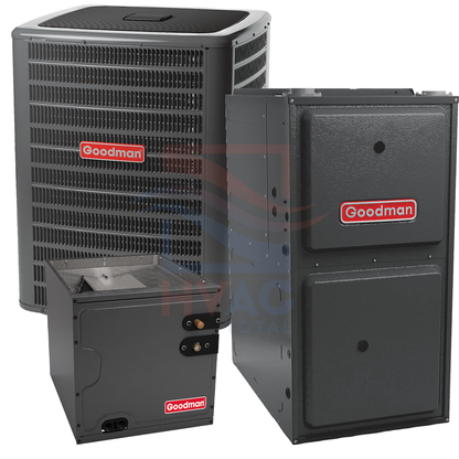 Goodman 1.5 Ton 14.5 SEER2 96% AFUE 40,000 BTU Gas Furnace and Heat Pump System - 14 " - Upflow