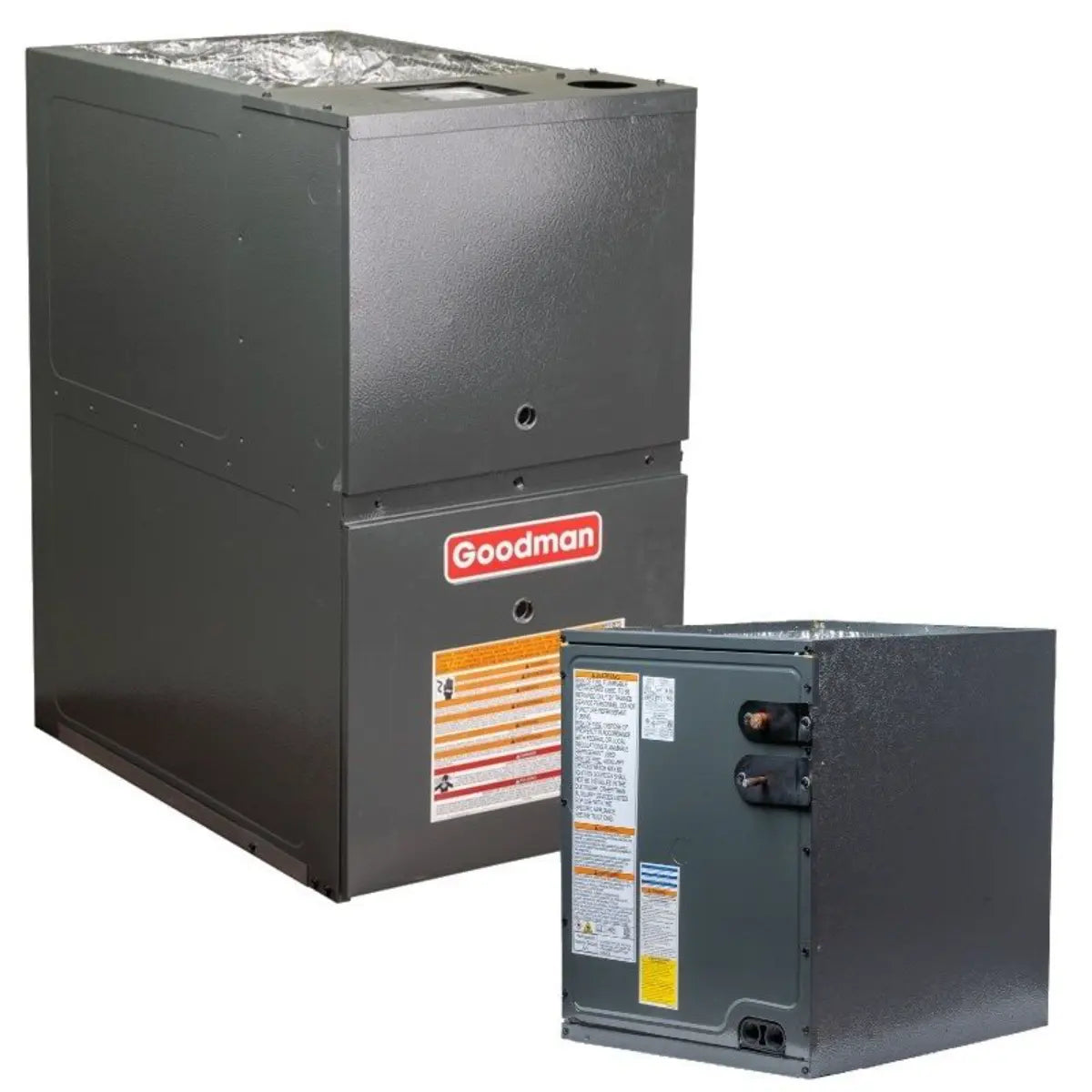 Goodman 1.5 Ton 80% AFUE 60,000 BTU Furnace and Coil System Upflow, R32 - CAPTA2422A3 - GR9T800603AN
