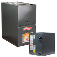Goodman 2 Ton 80% AFUE 60,000 BTU Furnace and Coil System Horizontal, R32 - CHPTA2426B3 - GR9S800603BN
