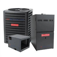 Goodman 4 Ton 14.5 SEER2 R32 AC and 80% AFUE 100K BTU Gas Furnace System - Horizontal GLXS4BA4810 / CHPTA4830C3 / GR9S801005CN