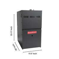 Goodman 80,000 BTU 80% AFUE Single Stage Gas Furnace – Downflow,Horizontal 17.5″ Wide GD9S800804BN Dimension