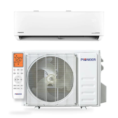 Pioneer Quantum Hyperformance 12,000 BTU 25 SEER2 230V High-Wall Ductless Mini-Split Air Conditioner Inverter Hyper Heat Pump - R454B WYT012GLSI25RH-16S - HVACTotal