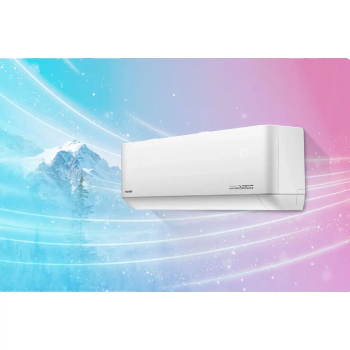 Pioneer Quantum Hyperformance 9,000 BTU 25 SEER2 230V High-Wall Ductless Mini-Split Air Conditioner Inverter Hyper Heat Pump - R454B WYT009GLSI25RH-16S.1
