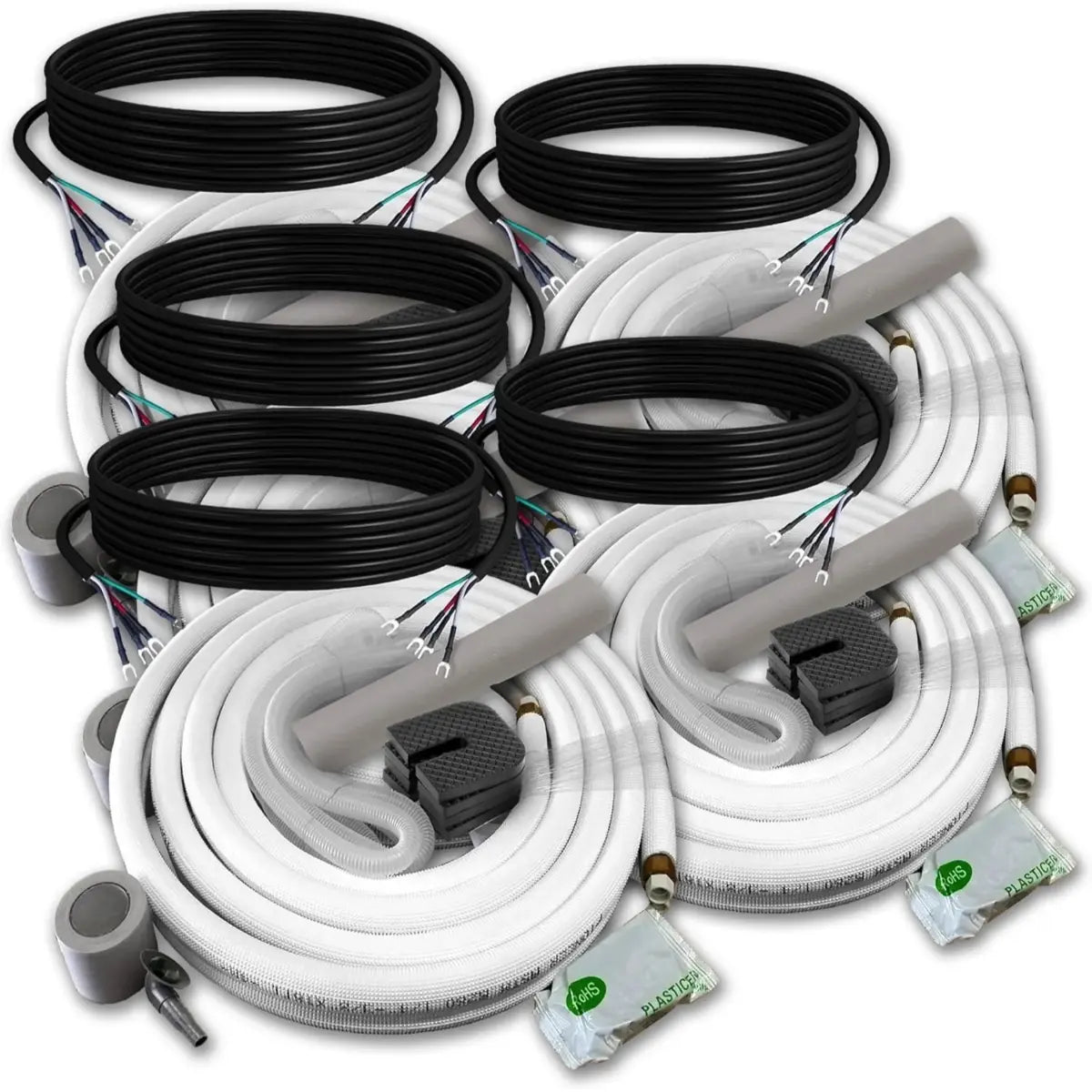 Pioneer Quint Split 45000 BTU 3.75 Ton Quantum Ultra Wi-Fi 22 SEER 230V 5 Zone Wall Mount Air Conditioner Heat Pump - 9K+9K+9K+9K+9K