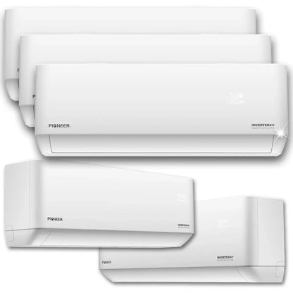 Pioneer Quint Split 45000 BTU 3.75 Ton Quantum Ultra Wi-Fi 22 SEER 230V 5 Zone Wall Mount Air Conditioner Heat Pump WYT050GLSI24M5-9W16-9W16-9W16-9W16-9W16 Indoor Unit