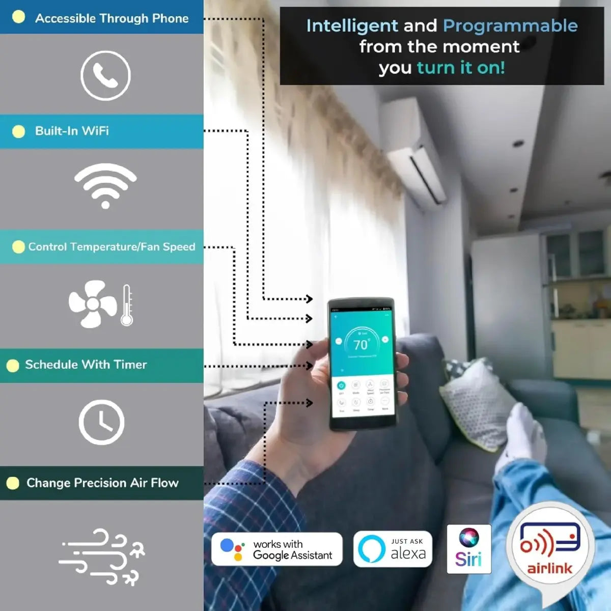 Pioneer Quint Split 45000 BTU 3.75 Ton Quantum Ultra Wi-Fi 22 SEER 230V 5 Zone Wall Mount Air Conditioner Heat Pump WYT050GLSI24M5-9W16-9W16-9W16-9W16-9W16 WiFi Connect