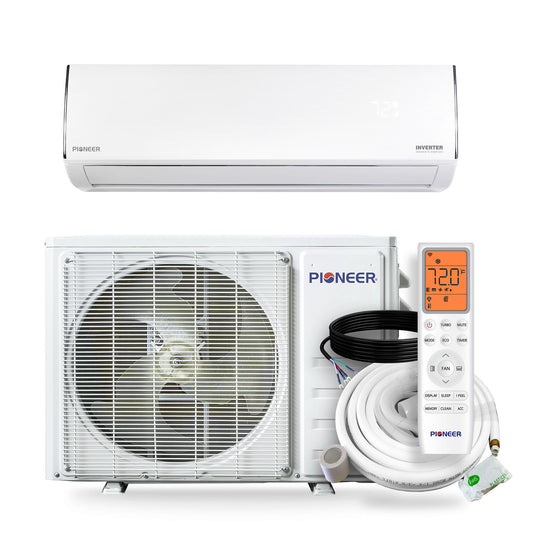 Pioneer® Diamante Essenza™ 17,000 BTU 17 SEER2 230V High-Wall Ductless Mini-Split Air Conditioner Inverter Heat Pump with 16 Ft. Kit WYT018GLUI17RL Main