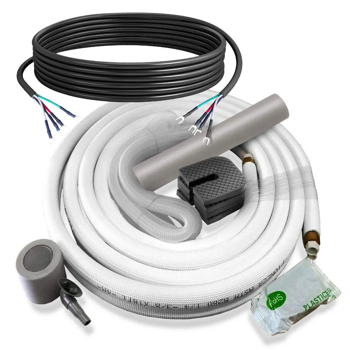 Pioneer® Diamante Pro™ 12,000 BTU 20 SEER2 230V High-Wall Ductless Mini-Split Air Conditioner Inverter Heat Pump with 16 Ft. Kit WYT012GLSI20RL Piping