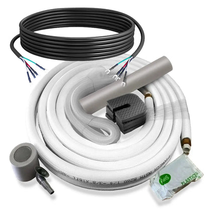 Pioneer® Diamante Pro™ 24,000 BTU 21 SEER2 230V High-Wall Ductless Mini-Split Air Conditioner Inverter Heat Pump with 16 Ft. Kit WYT024GLSI20RL Piping