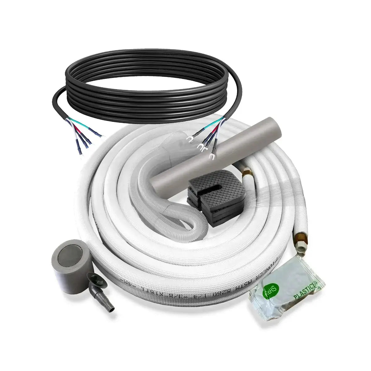 Pioneer® Quantum Ultra™ 17,000 BTU 20.3 SEER2 230V Ceiling Concealed Ducted Mini-Split Air Conditioner Inverter Heat Pump Full Set RYT018GLSI24RL-16S Copper Piping Kit Lineset
