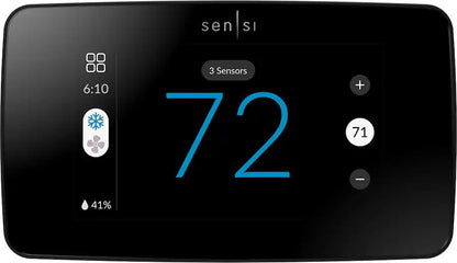 Copeland - Sensi Touch 2 Smart Programmable Wi-Fi Thermostat-Works with Alexa - Black Beveled Edge