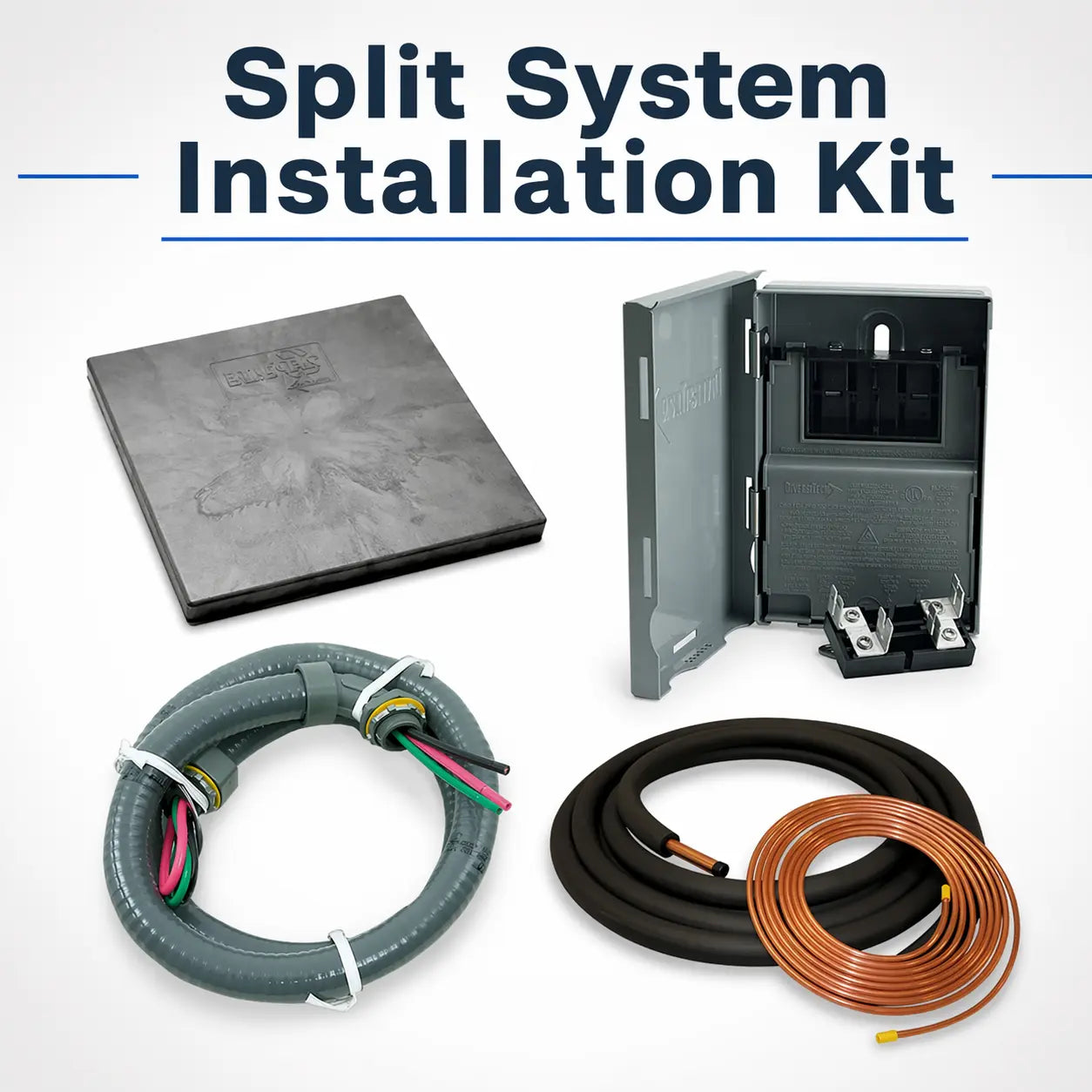 25 Ft Line Set + Split System Installation Kit for 3.5-5 Ton Systems