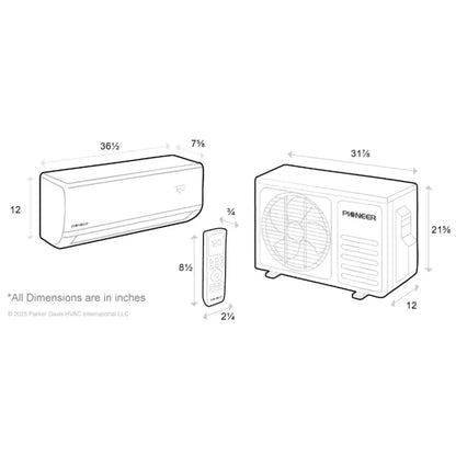 WYT012ALSI24RL Dimension