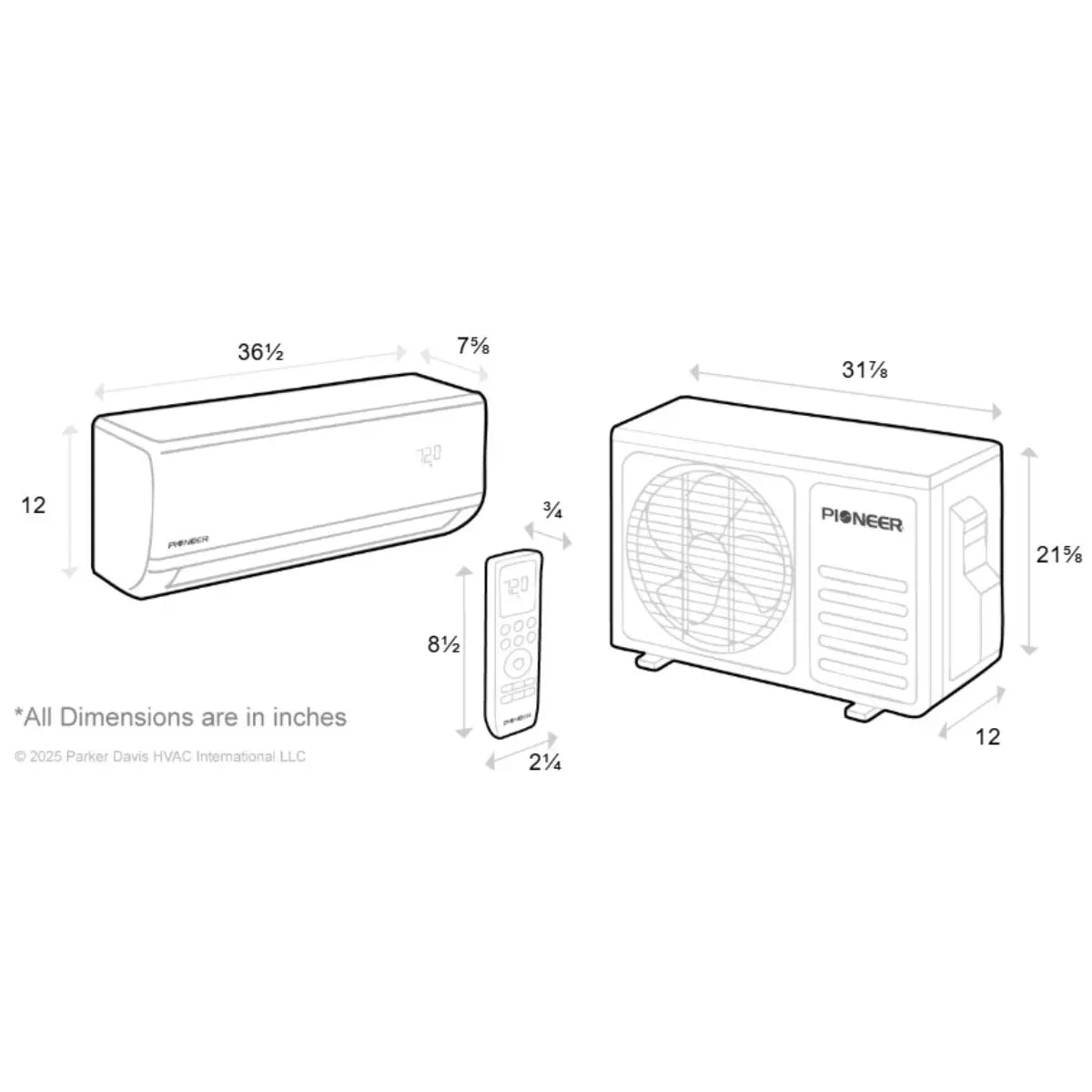 WYT012GLSI24RL Dimension