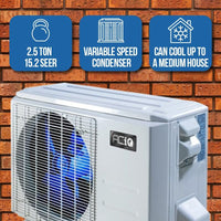 ACiQ 2.5 Ton 15.2 SEER2 High Efficiency Air Conditioner with 21" Multi-Positional Cased Coil | Inverter - R410A