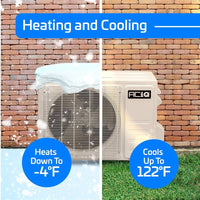 9,000 BTU ACiQ Essentials 20 SEER2 Single Zone Wall Mount Mini Split Heat Pump System w/16 Ft. Line Set - R32 | 115V