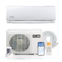 9,000 BTU ACiQ Essentials 20 SEER2 Single Zone Wall Mount Mini Split Heat Pump System w/16 Ft. Line Set - R32 | 115V