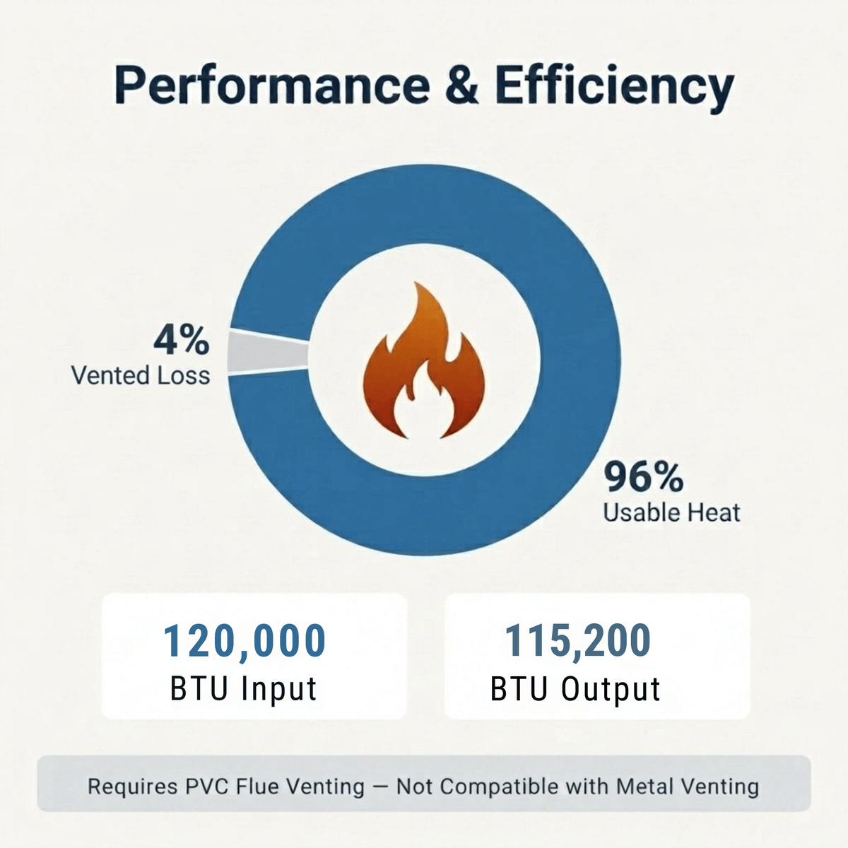ACiQ 120,000 BTU Gas Furnace 96% AFUE Single-Stage, 24.5" Wide, Multi-Positional