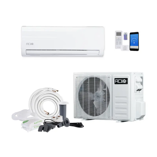 ACiQ Essentials 12,000 BTU 17 SEER2 230V Single Zone Wall Mount Mini Split Heat Pump System - R32