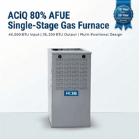 ACiQ 40,000 BTU Gas Furnace 80% AFUE Single-Stage, 14" Wide, Multi-Positional