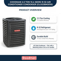 Goodman 2.5 Ton 13.4 SEER2 R-32 Air Conditioner Condenser