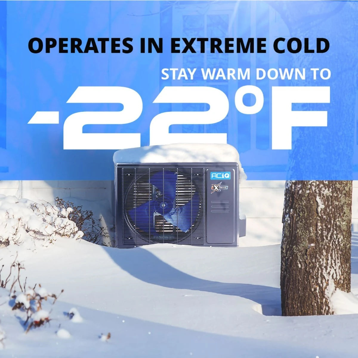 ACiQ 1.5 Ton 19 SEER2 High Efficiency Extreme+ Multi-positional Inverter R454B Heat Pump Split System - 14" Wide