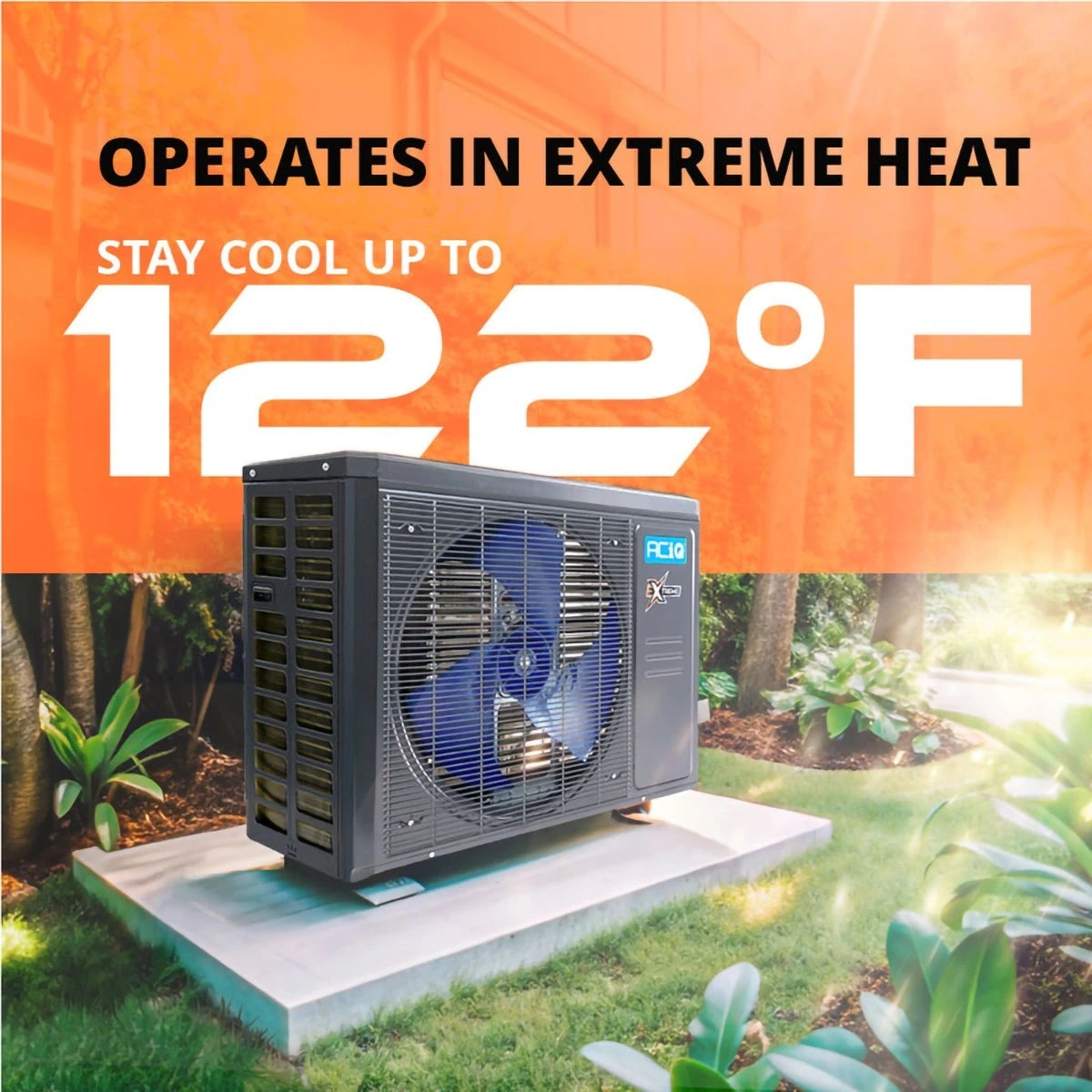 ACiQ 1.5 Ton 19 SEER2 High Efficiency Extreme+ Multi-positional Inverter R454B Heat Pump Split System - 14" Wide