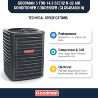 Goodman 5 Ton 14.3 SEER2 R-32 Air Conditioner Condenser