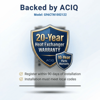 ACiQ 100,000 BTU Gas Furnace 96% AFUE Two-Stage, 24.5" Wide, Multi-Positional